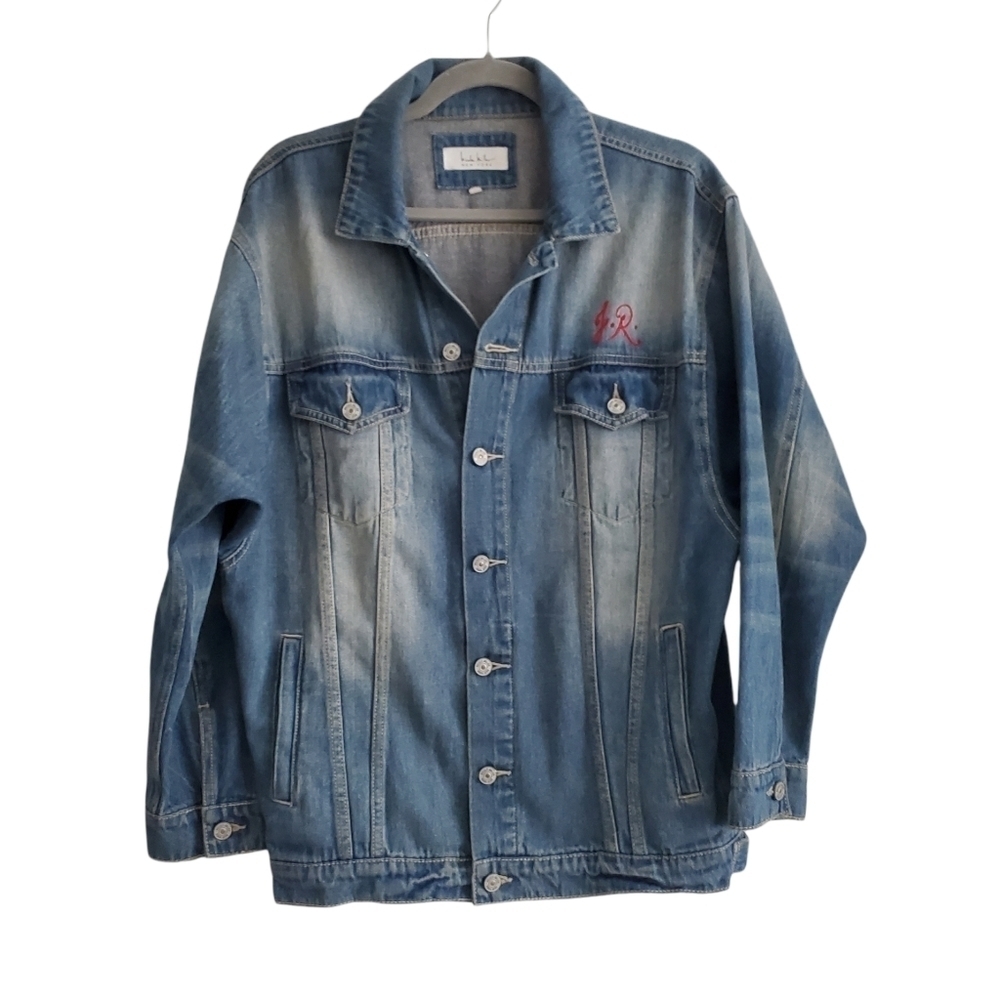 Nicole Miller New York‎ Light Denim Trucker Jean Jacket